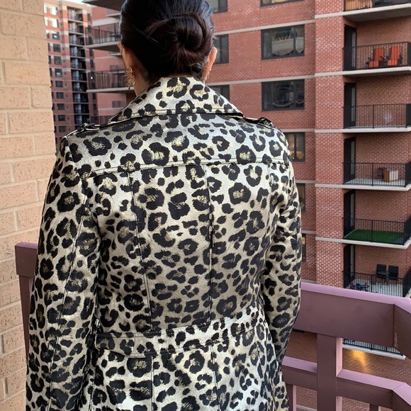 Alice + Olivia Leopard Trench Coat - Picture 6 of 14